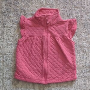 Carter's Pink Quilted Zip Vest Size 24 Months